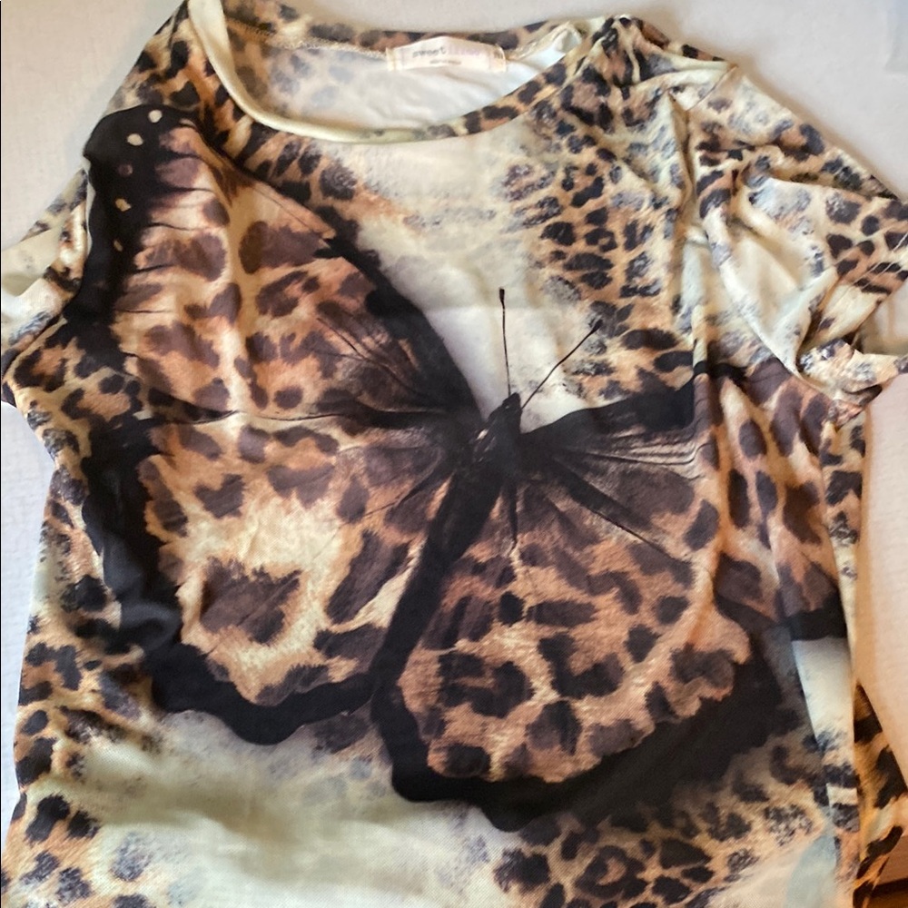 Graphic Brown and Black Short Sleeve Tee